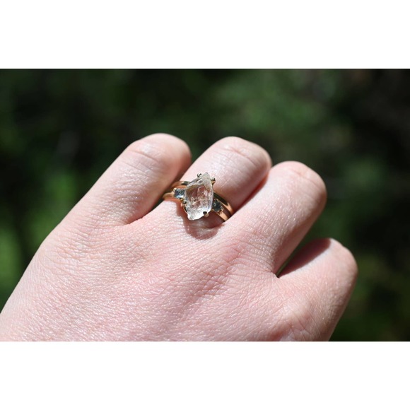 Sapphire Engagement Ring Raw stone Wedding Ring Set Size 3 4 5 6 7 8 9 1… - Picture 6 of 6